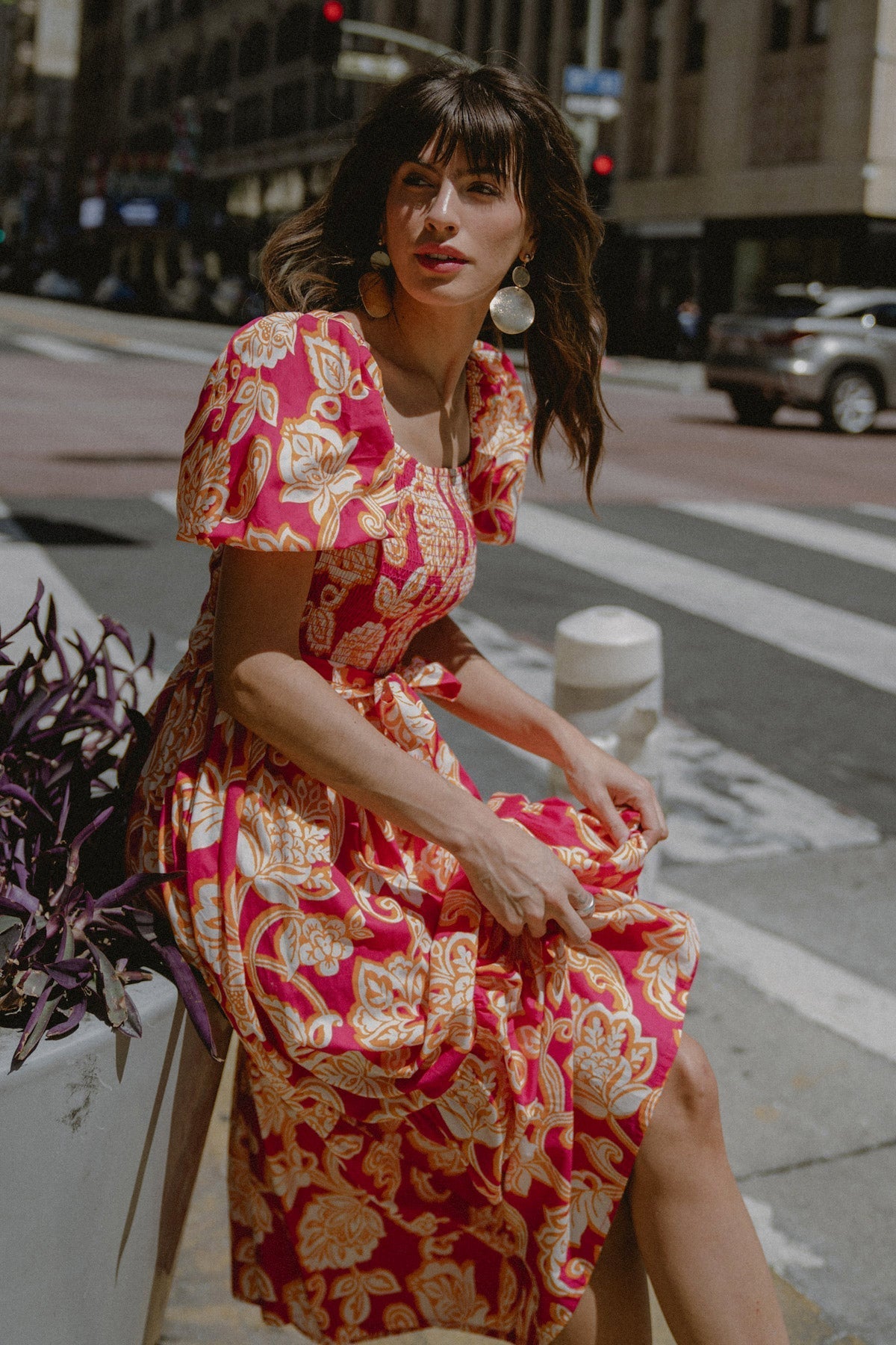 RUN TOWARDS LOVE POPLIN ANKLE DRESS Flying Tomato